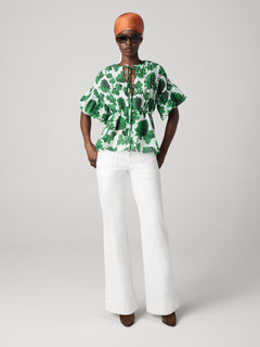 DVF	HELEN TOP BERRIES BIG INDIA GREEN