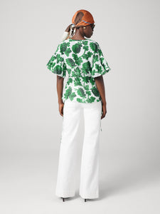 DVF	HELEN TOP BERRIES BIG INDIA GREEN