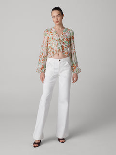 DVF	MARY TOP MARLENE BATIK SMALL IVORY
