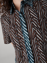 Load image into Gallery viewer, DVF	AMY TOP PIAZZA TIGER MINI PETROL