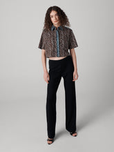 Load image into Gallery viewer, DVF	AMY TOP PIAZZA TIGER MINI PETROL