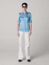 Load image into Gallery viewer, DVF	TONI TOP MISTY BLUE