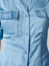 Load image into Gallery viewer, DVF	TONI TOP MISTY BLUE