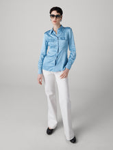 Load image into Gallery viewer, DVF	TONI TOP MISTY BLUE