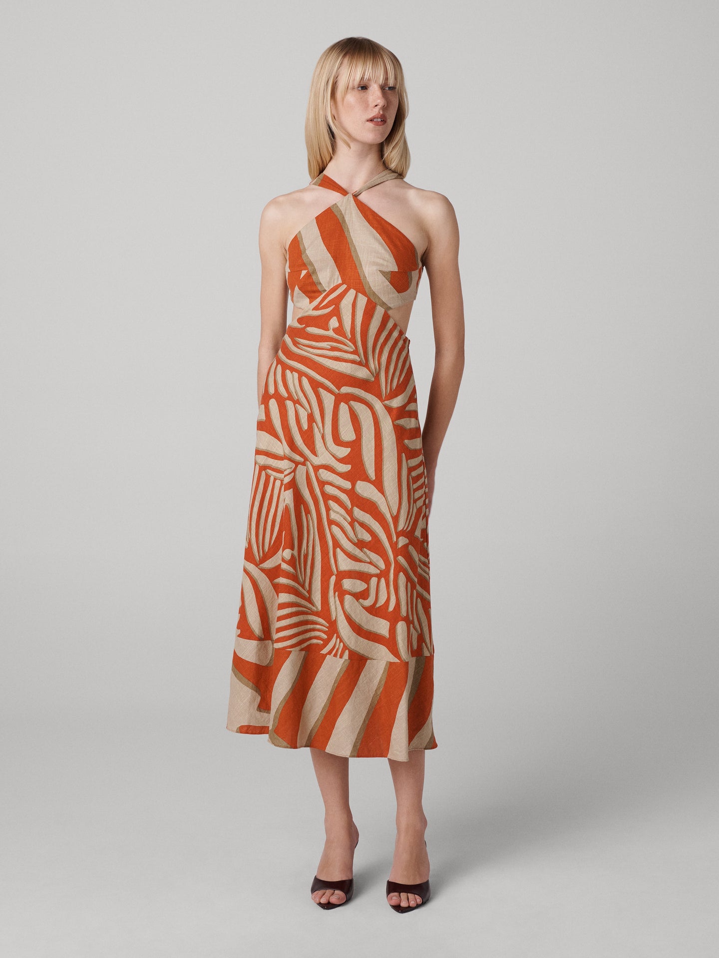DVF	AVA DRESS SAVANASHADOWGIANTBRNTOCRE