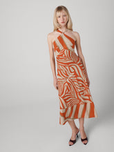 Load image into Gallery viewer, DVF	AVA DRESS SAVANASHADOWGIANTBRNTOCRE