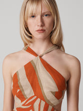 Load image into Gallery viewer, DVF	AVA DRESS SAVANASHADOWGIANTBRNTOCRE