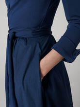 Load image into Gallery viewer, DVF	BALLERINA WRAP DRESS CLASSIC NAVY