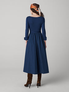 DVF	BALLERINA WRAP DRESS CLASSIC NAVY