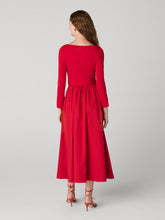 Load image into Gallery viewer, DVF	BALLERINA WRAP DRESS	SCARLET