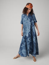 Load image into Gallery viewer, DVF	KARIN DRESS DANCING ROSE GIANT TONAL