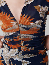 Load image into Gallery viewer, DVF	ELLA REVERSIBLE DRESS	SAVANNA SHADOW BURNT OCHRE