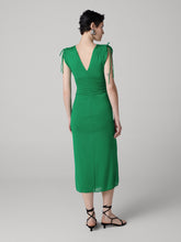 Load image into Gallery viewer, DVF	CHARLOTTE DRESS SIGNATURE GREEN