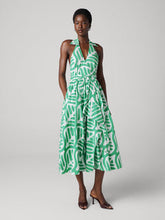 Load image into Gallery viewer, DVF	NOVA DRESS	DESERT PALM INDIAN GREEN