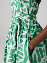 Load image into Gallery viewer, DVF	NOVA DRESS	DESERT PALM INDIAN GREEN