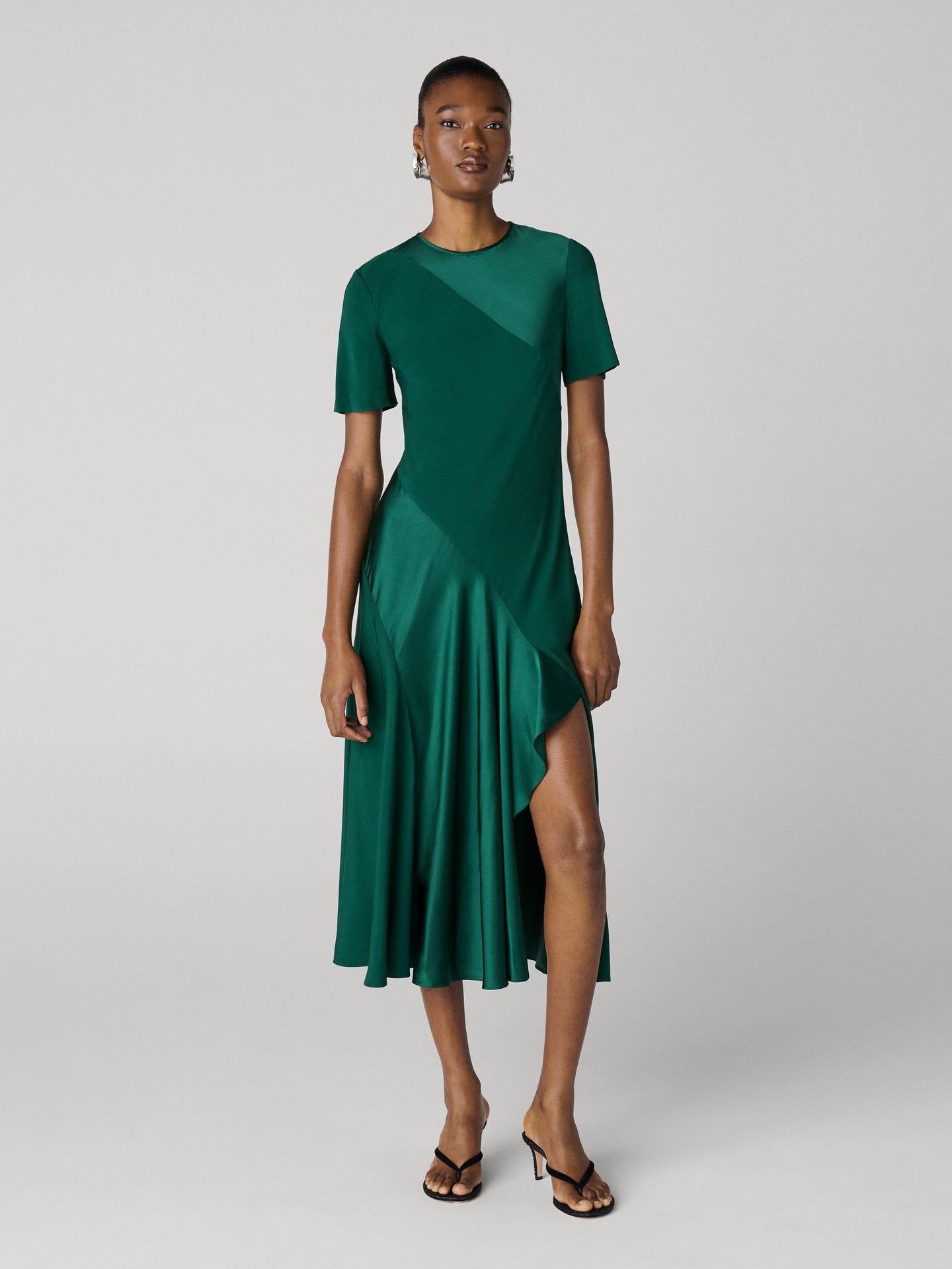 DVF	ARAMINTA DRESS EVERGREEN