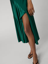 Load image into Gallery viewer, DVF	ARAMINTA DRESS EVERGREEN