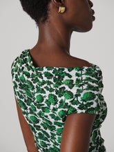Load image into Gallery viewer, DVF	WITTROCK DRESS BERRIES INDIAN GREEN