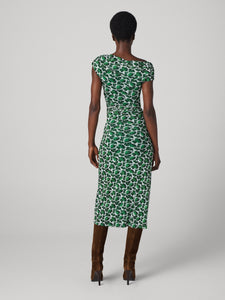 DVF	WITTROCK DRESS BERRIES INDIAN GREEN
