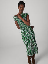 Load image into Gallery viewer, DVF	WITTROCK DRESS BERRIES INDIAN GREEN