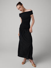 Load image into Gallery viewer, DVF	CYNTHIA DRESS BLACK
