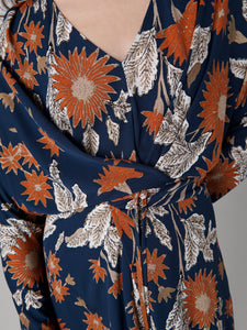 DVF	JULIE DRESS	MARLENE BATIK MID NAVY