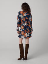Load image into Gallery viewer, DVF	JULIE DRESS	MARLENE BATIK MID NAVY