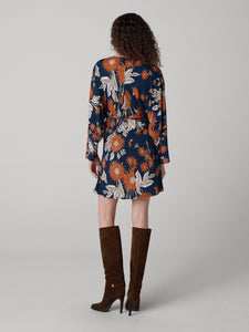 DVF	JULIE DRESS	MARLENE BATIK MID NAVY