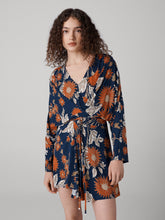 Load image into Gallery viewer, DVF	JULIE DRESS	MARLENE BATIK MID NAVY