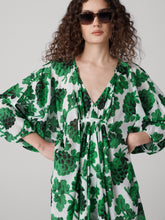 Load image into Gallery viewer, DVF	REMI DRESS	BERRIES BIG INDIA GREEN