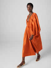Load image into Gallery viewer, DVF	REMI DRESS	BURNT OCHRE