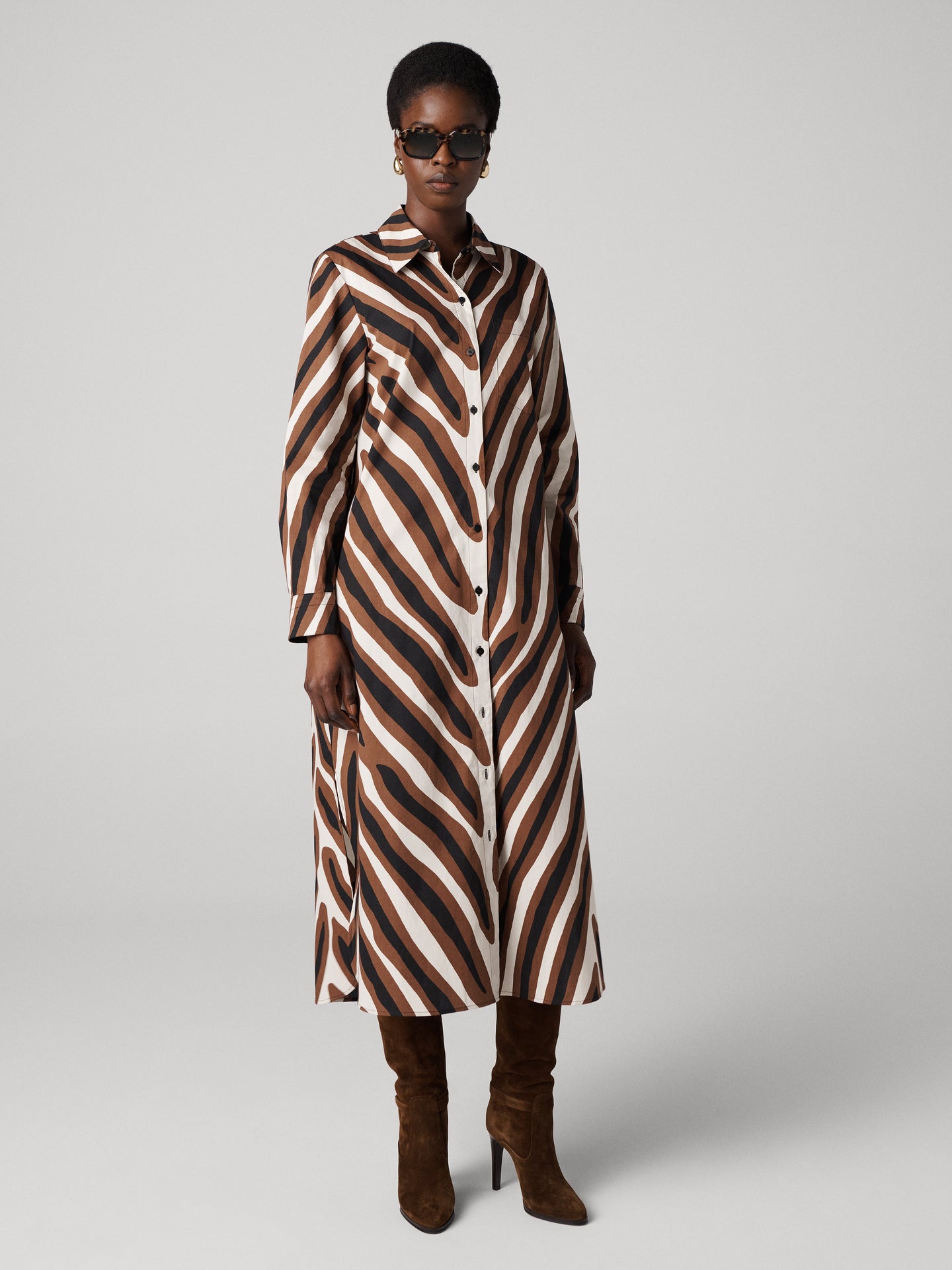 DVF	KARRINGTON DRESS	PIAZZA TIGER BIG COFFEE