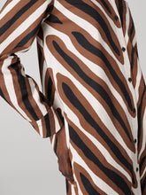 Load image into Gallery viewer, DVF	KARRINGTON DRESS	PIAZZA TIGER BIG COFFEE