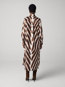 DVF	KARRINGTON DRESS	PIAZZA TIGER BIG COFFEE