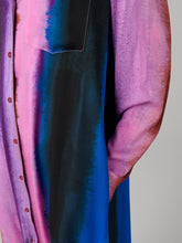 Load image into Gallery viewer, DVF	CARRIE SILK CDC DRESS CANAL STRIPE BIG PINK ORCHID