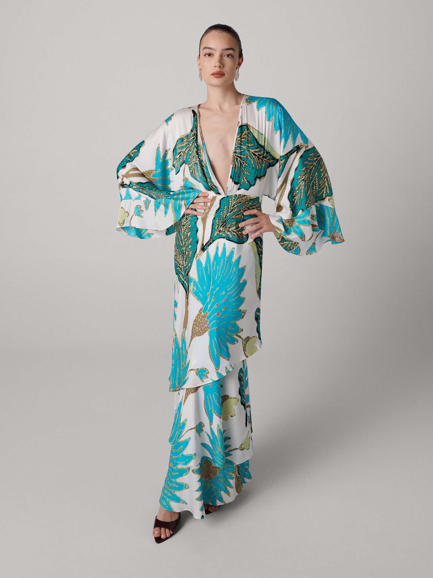 DVF	CHRISTINE DRESS MARLENE BATIK GIANT IVORY