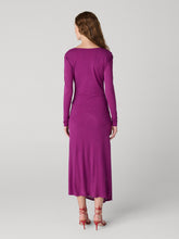 Load image into Gallery viewer, DVF	KAROLINA DRESS	PLUM