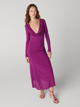Load image into Gallery viewer, DVF	KAROLINA DRESS	PLUM