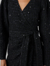 Load image into Gallery viewer, DVF	LANA DRESS	BLACK