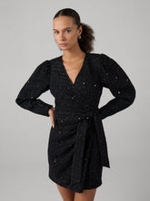 Load image into Gallery viewer, DVF	LANA DRESS	BLACK
