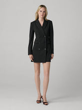Load image into Gallery viewer, DVF	VIRGINIA JACKET	BLACK GROUND WITH DOT LINE