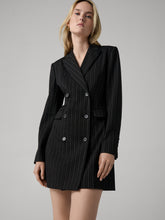 Load image into Gallery viewer, DVF	VIRGINIA JACKET	BLACK GROUND WITH DOT LINE