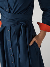 Load image into Gallery viewer, DVF	EVE DRESS PERFECT NAVY