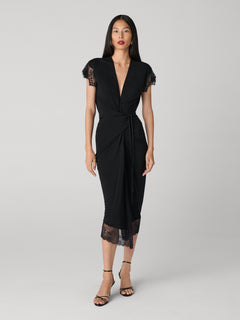 DVF	MARIANA DRESS	BLACK