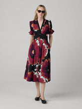 Load image into Gallery viewer, DVF	ERICA DRESS BIG BANG GIANT WINE PINK
