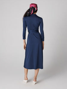 DVF	SANA TWO DRESS CLASSIC NAVY