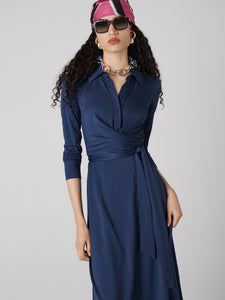 DVF	SANA TWO DRESS CLASSIC NAVY