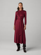 Load image into Gallery viewer, DVF	SANA TWO DRESS WINE PINK