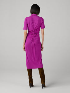 DVF	ZOEY DRESS	PURPLE WINE