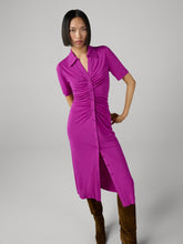 Load image into Gallery viewer, DVF	ZOEY DRESS	PURPLE WINE
